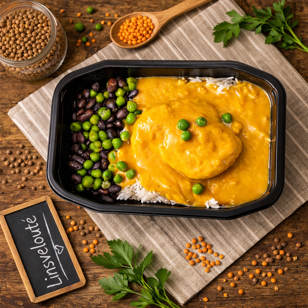 Krämig Kycklingfilé i kokos - &Linsvelouté