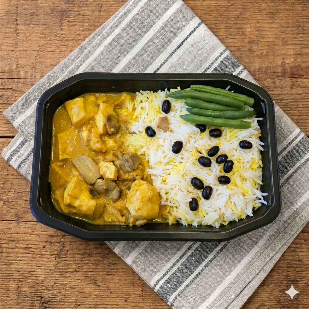 ProteinBox Kycklingcurry med ris & champinjoner