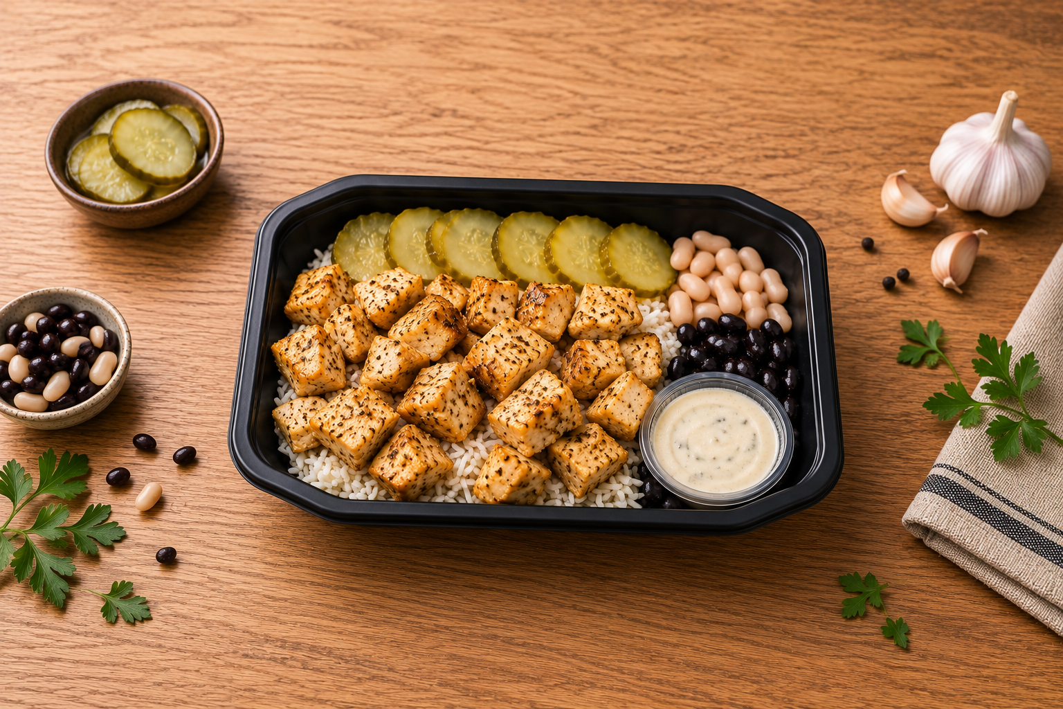 VeggiBox - Veganskt bites med ris